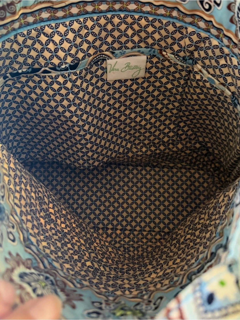Vera Bradley Quilted Floral Tote Bag in Light Blue